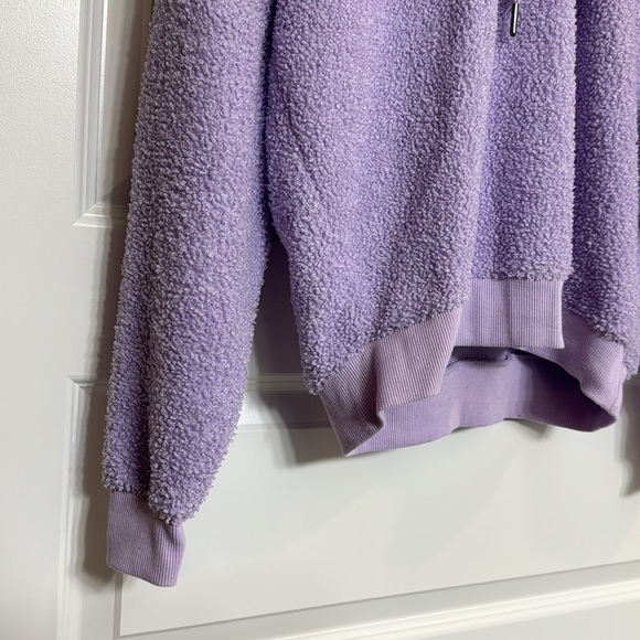 Purple fleece hoodie - Picture 3 of 4